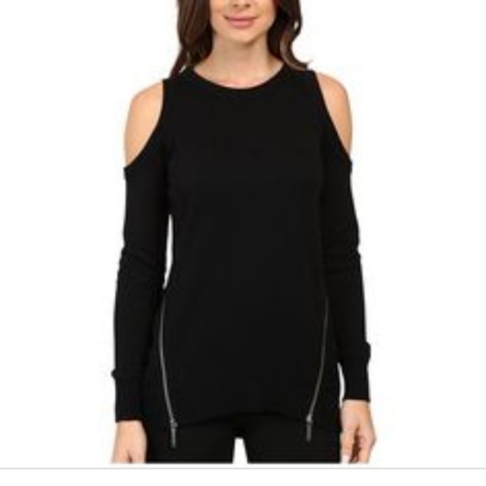 Michael Kors black sweater with zipper